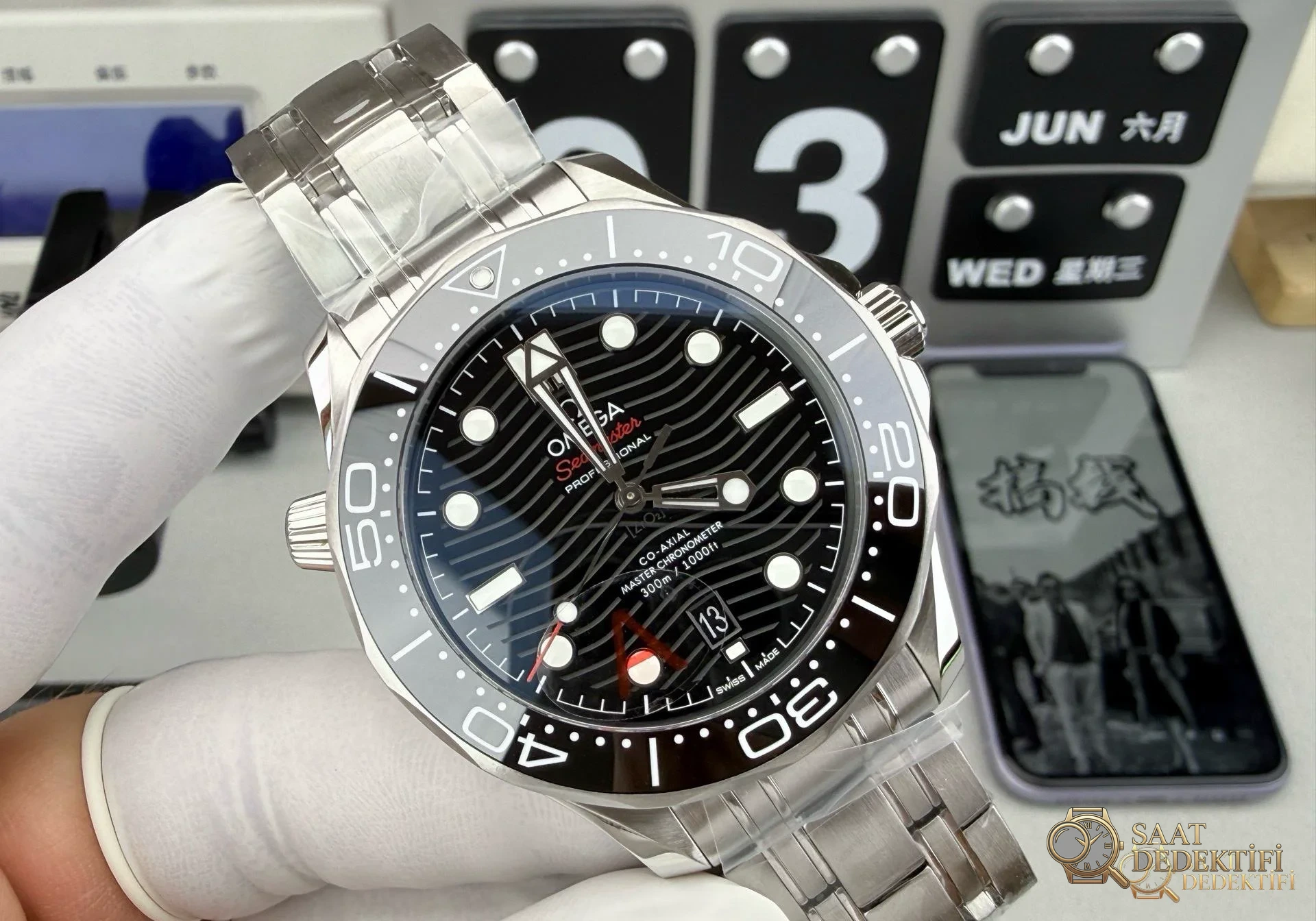 VS Factory Omega Seamaster Diver 300M V4 Dandong 8800 İncelemesi - Makro Laboratuvar ve Detay İncelemesi
