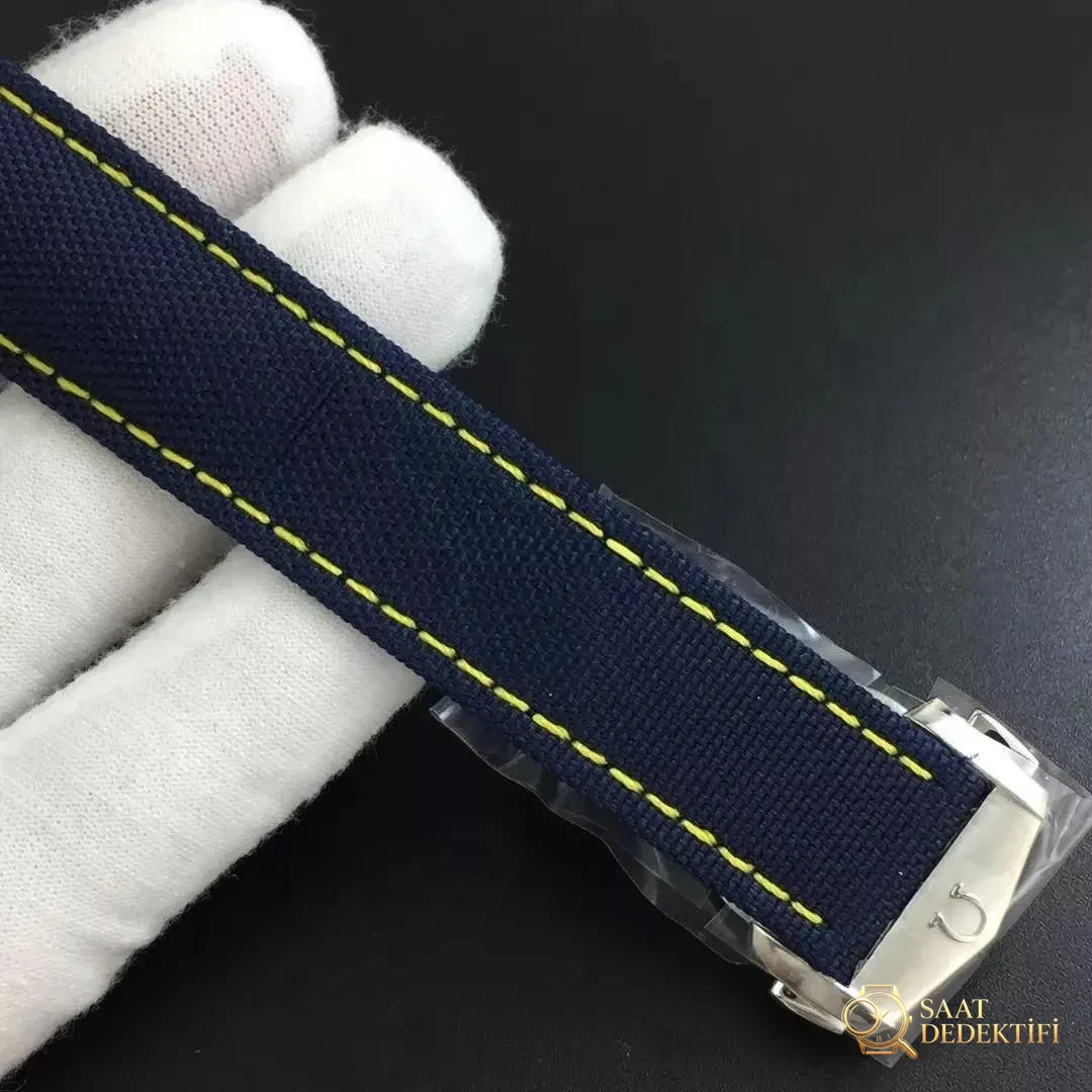 VS Factory Omega Seamaster James Bond 007 mermi tasarımlı kumaş kayışlı saat incelemesi - Makro Kadran ve İndeks İşçiliği