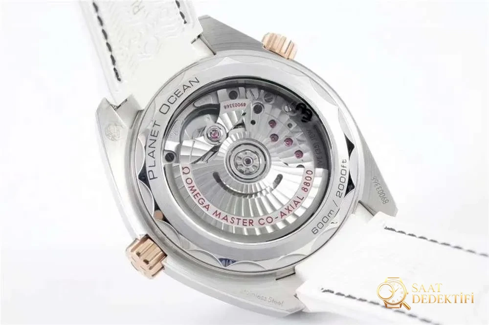VS Factory Omega Seamaster Planet Ocean 600 iki renk rose gold «Kadın Dalış Saati» detaylı inceleme - Bilezik, Toka ve Klips Mekanizması