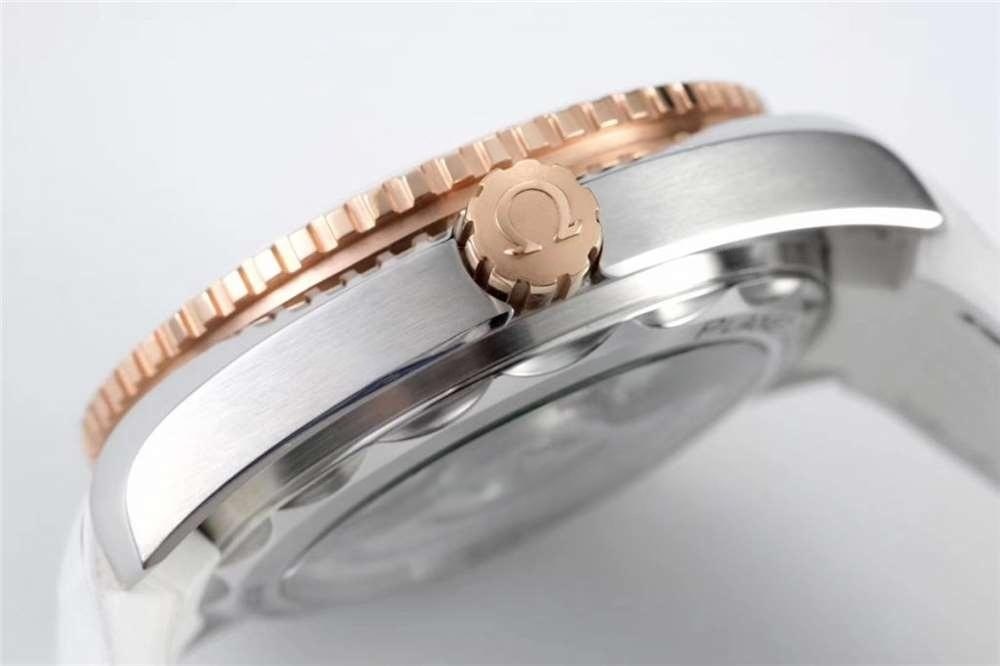VS Factory Omega Seamaster Planet Ocean 600 iki renk rose gold «Kadın Dalış Saati» detaylı inceleme — 11. fotoğraf