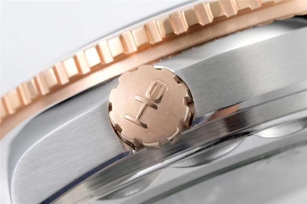 VS Factory Omega Seamaster Planet Ocean 600 iki renk rose gold «Kadın Dalış Saati» detaylı inceleme — 12. fotoğraf