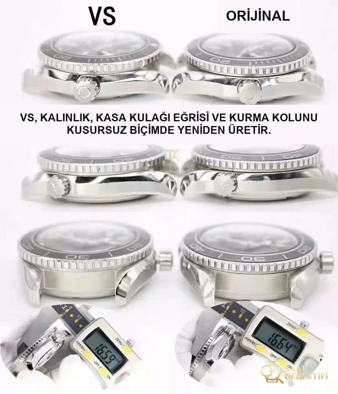 VS Factory Omega Seamaster Planet Ocean 600m 8500 tek parça mekanizması orijinal Seamaster 600m ile karşılaştırıldığında benzerlik oranı ne kadar? - Mekanizma Zemberek ve Balans Detayı