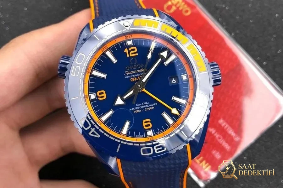 VS Factory Omega Seamaster Planet Ocean Deniz Mavisi kol saati incelemesi - Kadran Detayı ve Bezel İşçiliği