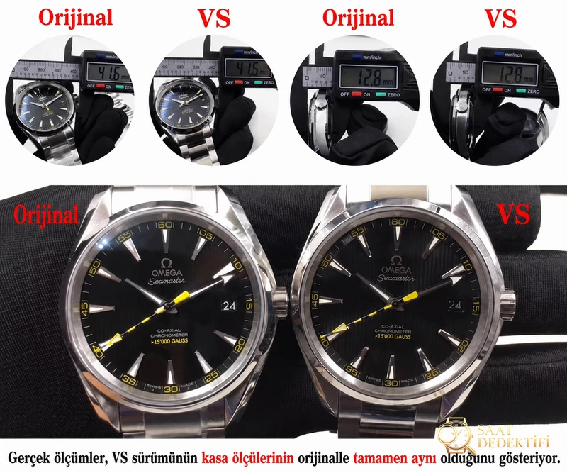 VS Factory Omega Seamaster Series [150M Bumblebee] Подробный сравнительный обзор с оригиналом — задняя крышка и детали механизма