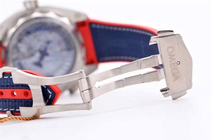 VS Factory Omega Seamaster serisi America's Cup "kırmızı-mavi-beyaz" replika kol saati incelemesi — 8. fotoğraf