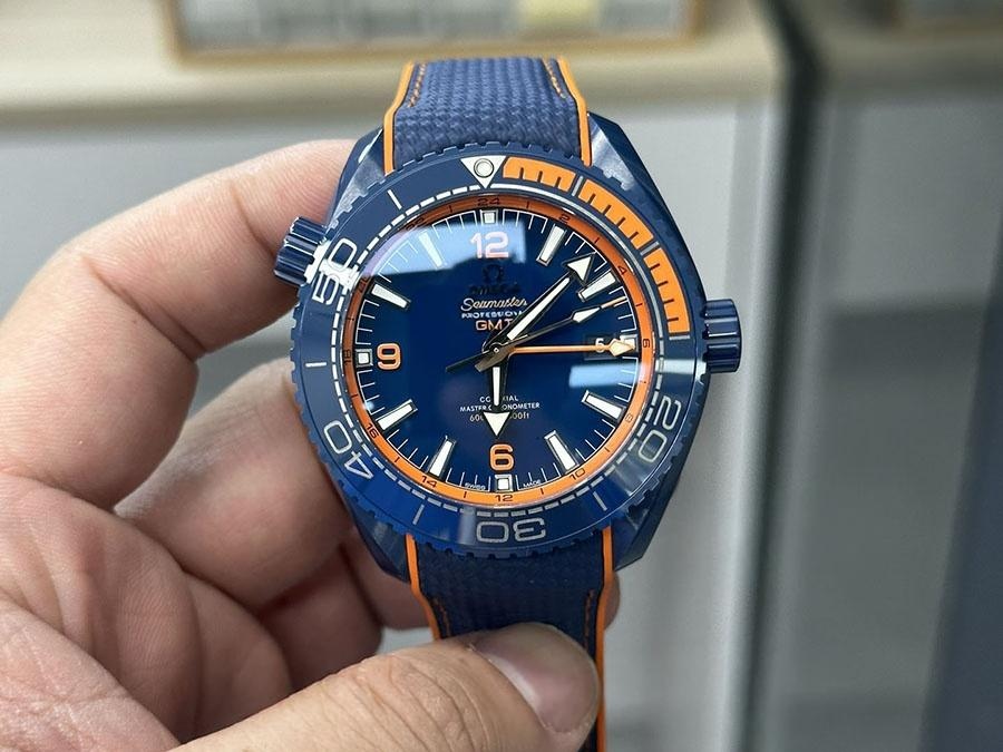 VS Factory Omega Seamaster Serisi «Berrak Deniz Mavisi» Replika Kol Saati - 215.92.46.22.03.001 — 1. fotoğraf