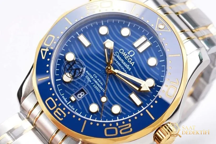 VS Factory Omega Yeni Seamaster 300m (İki Renkli Altın Mavi) İnceleme - Bilezik, Toka ve Klips Mekanizması