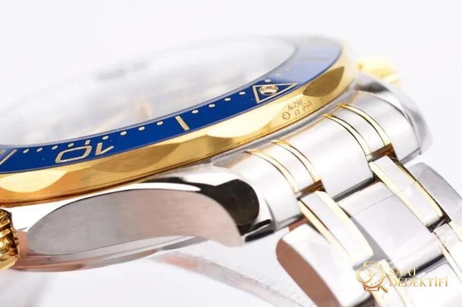 VS Factory Omega Yeni Seamaster 300m (İki Renkli Altın Mavi) İnceleme - Klips Kilidi ve Lazer Damgalar