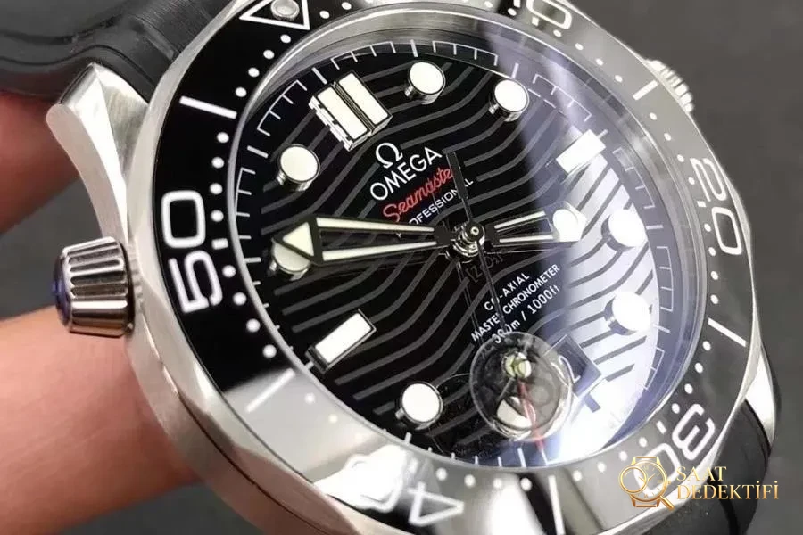 VS Factory Omega yeni Seamaster 300M seramik kadran, 8800 mekanizma saat incelemesi - Kadran Detayı ve Bezel İşçiliği