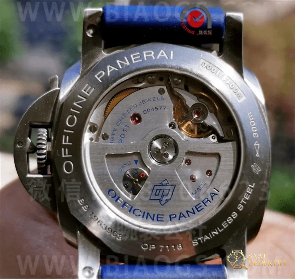 VS Factory Panerai 1033 «GMT» 44 MM Çarpıcı Mavi Kadran İncelemesi - Makro Kadran ve İndeks İşçiliği