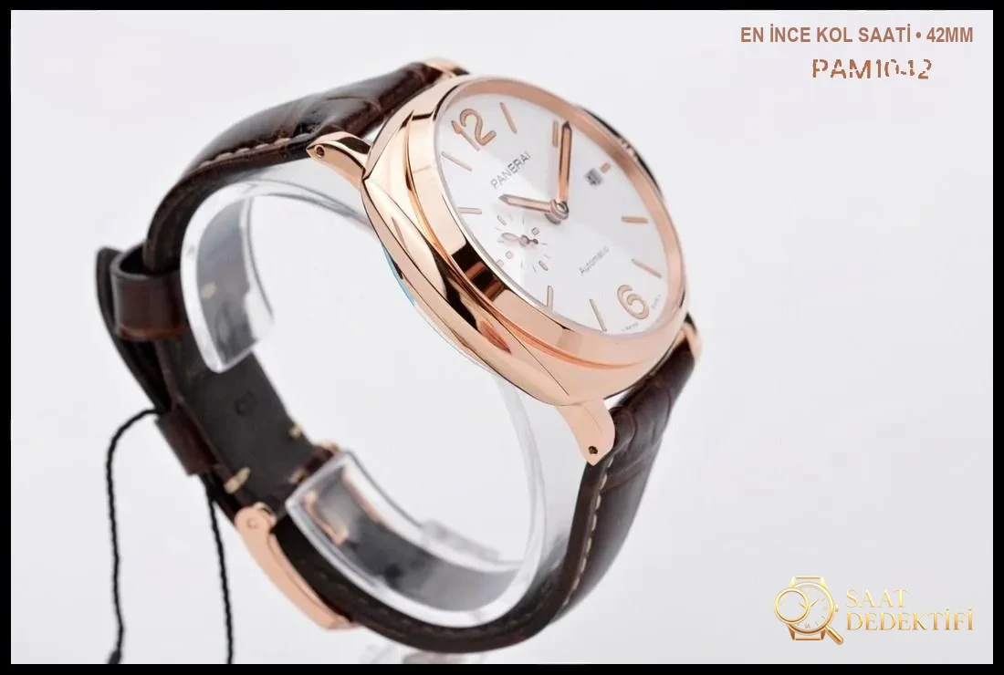 VS Factory Panerai 1042 küçükırmızı altın 42 mm replika kalitesi nasıl? - Kasa Profili ve Kurma Kolu İncelemesi