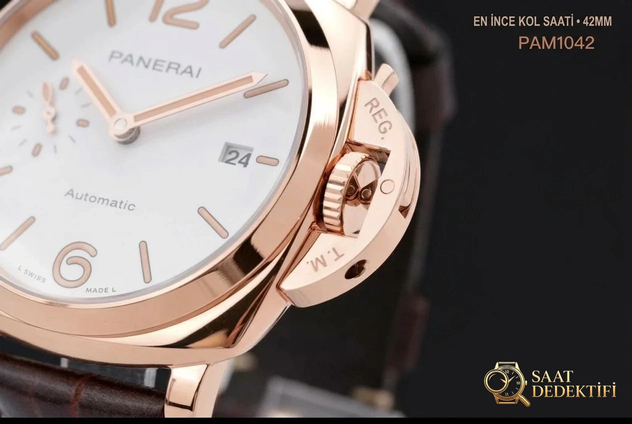 VS Factory Panerai 1042 küçükırmızı altın 42 mm replika kalitesi nasıl? - Klips Kilidi ve Lazer Damgalar