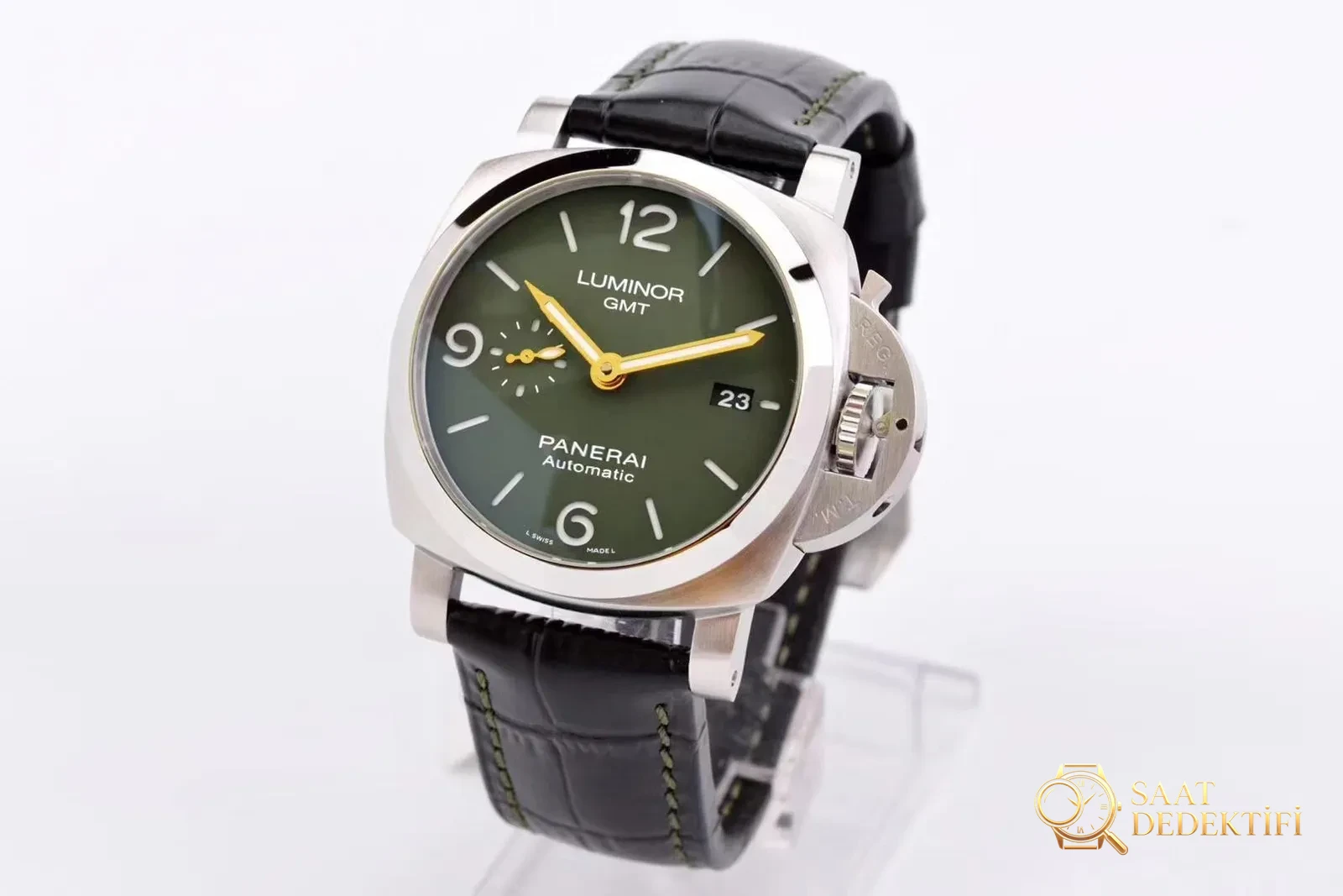 VS Factory Panerai 1056 altın akrepli askeri yeşil kadran: işçiliği nasıl, almaya değer mi? - Kasa Profili ve Kurma Kolu İncelemesi
