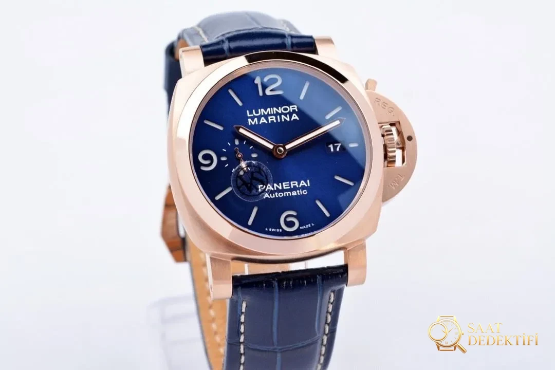 VS Factory Panerai 1112 Luminor Kırmızı Altın Kol Saati - Kadran Detayı ve Bezel İşçiliği