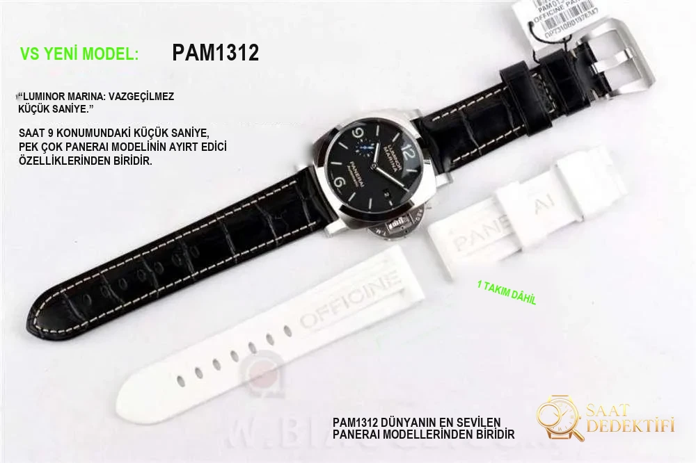 VS Factory Panerai 1312 Detaylı İnceleme - Fosfor ve Super-LumiNova Gece Görünümü