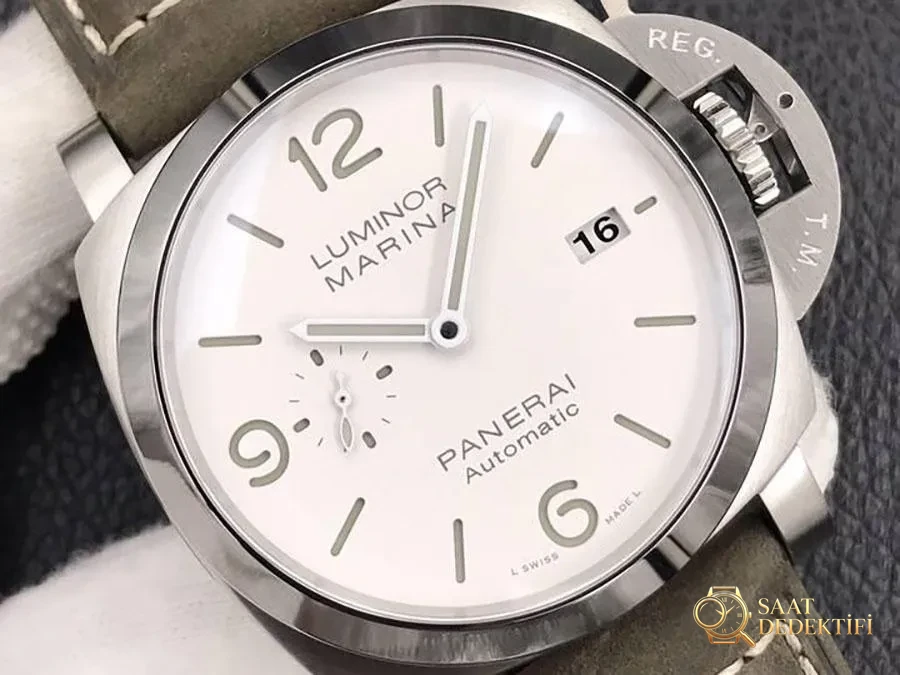 VS Factory Panerai 1314 Beyaz Prens replika saat nasıl - VS Panerai saat - Kadran Detayı ve Bezel İşçiliği