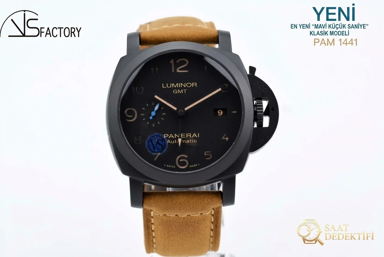 VS Factory Panerai 1441 Mavi Saniye İbreli Kol Saati İncelemesi - Kadran Detayı ve Bezel İşçiliği