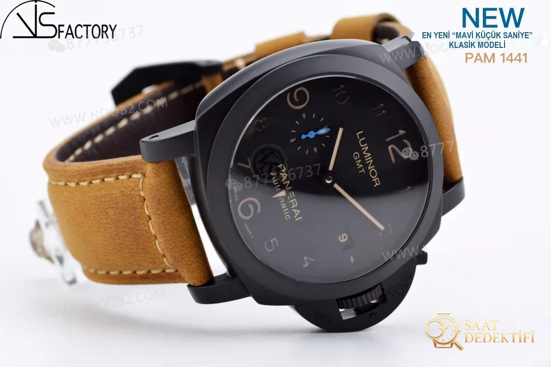 VS Factory Panerai 1441 Mavi Saniye İbreli Kol Saati İncelemesi - Arka Kapak ve Mekanizma Detayı