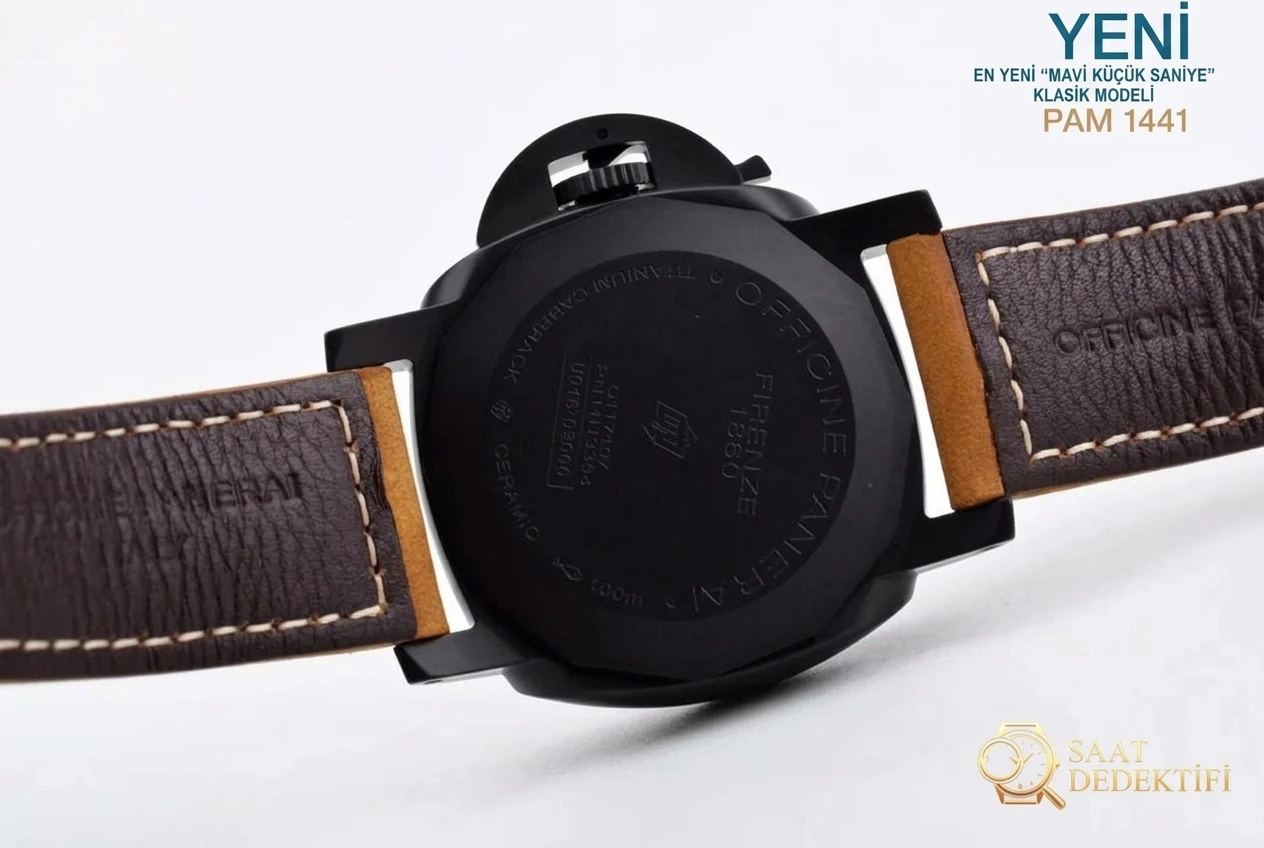VS Factory Panerai 1441 Mavi Saniye İbreli Kol Saati İncelemesi - Fosfor ve Super-LumiNova Gece Görünümü