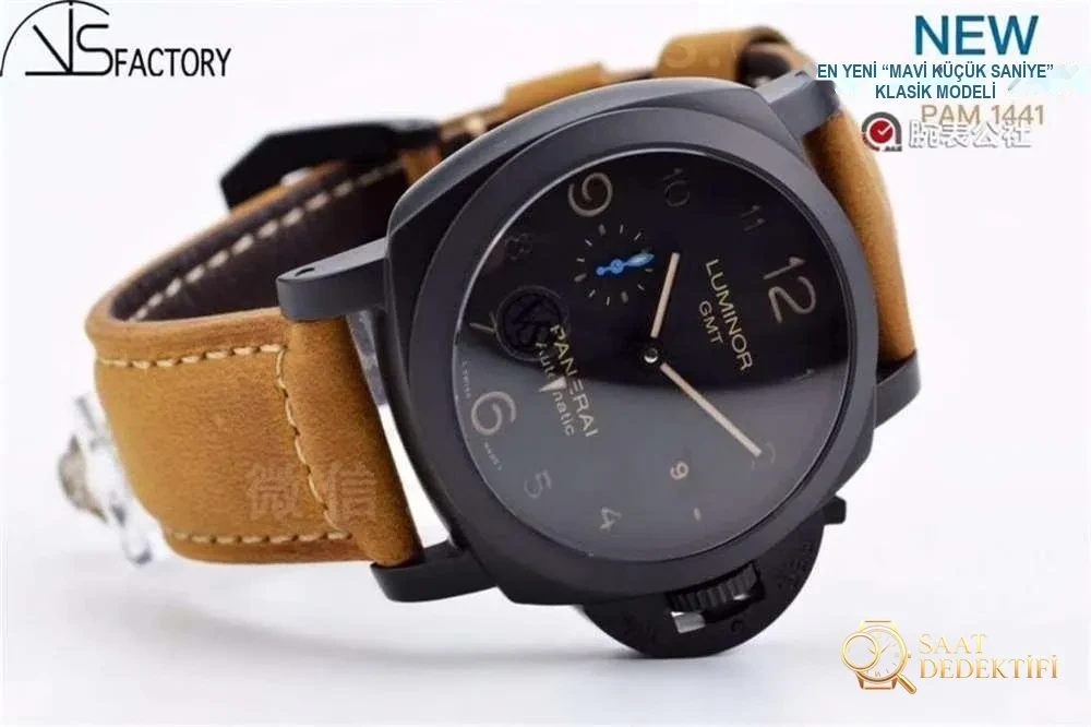 VS Factory Panerai 1441 «Seramik» En Yeni Mavi Küçük Saniye Klasik Model - Arka Kapak ve Mekanizma Detayı