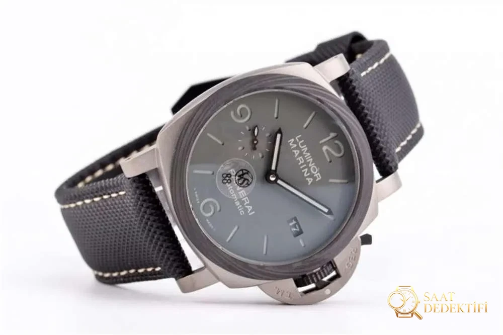 VS Factory Panerai 1662 «Kumlanmış Titanyum Kasa» 44 mm Duman Grisi Kadranlı Saat Detaylı İncelemesi - Kadran Detayı ve Bezel İşçiliği