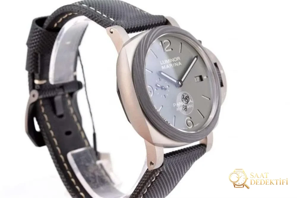 VS Factory Panerai 1662 «Kumlanmış Titanyum Kasa» 44 mm Duman Grisi Kadranlı Saat Detaylı İncelemesi - Arka Kapak ve Mekanizma Detayı