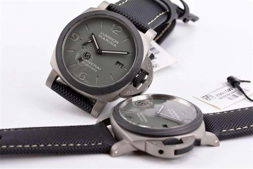 VS Factory Panerai 1662 «Kumlanmış Titanyum Kasa» 44 mm Duman Grisi Kadranlı Saat Detaylı İncelemesi — 9. fotoğraf