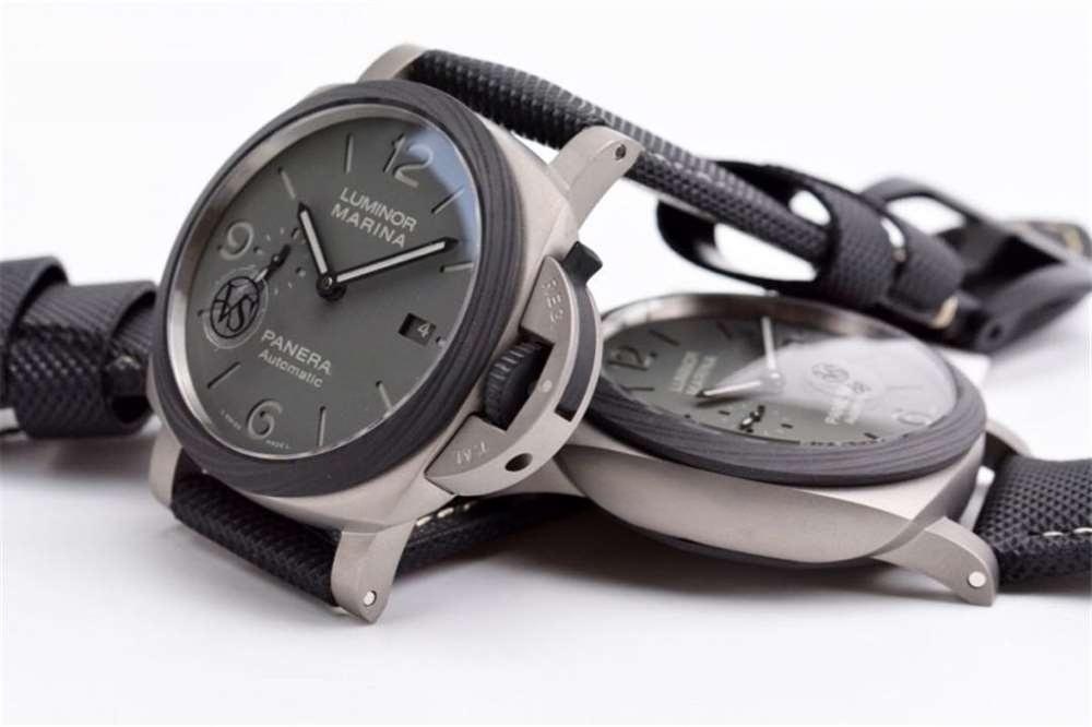 VS Factory Panerai 1662 «Kumlanmış Titanyum Kasa» 44 mm Duman Grisi Kadranlı Saat Detaylı İncelemesi — 11. fotoğraf