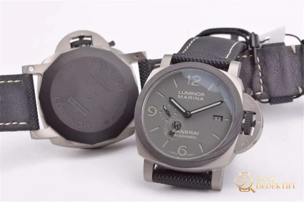 VS Factory Panerai 1662 «Kumlanmış Titanyum Kasa» 44 mm Duman Grisi Kadranlı Saat Detaylı İncelemesi - Kasa Çeliği ve Polisaj Kalitesi