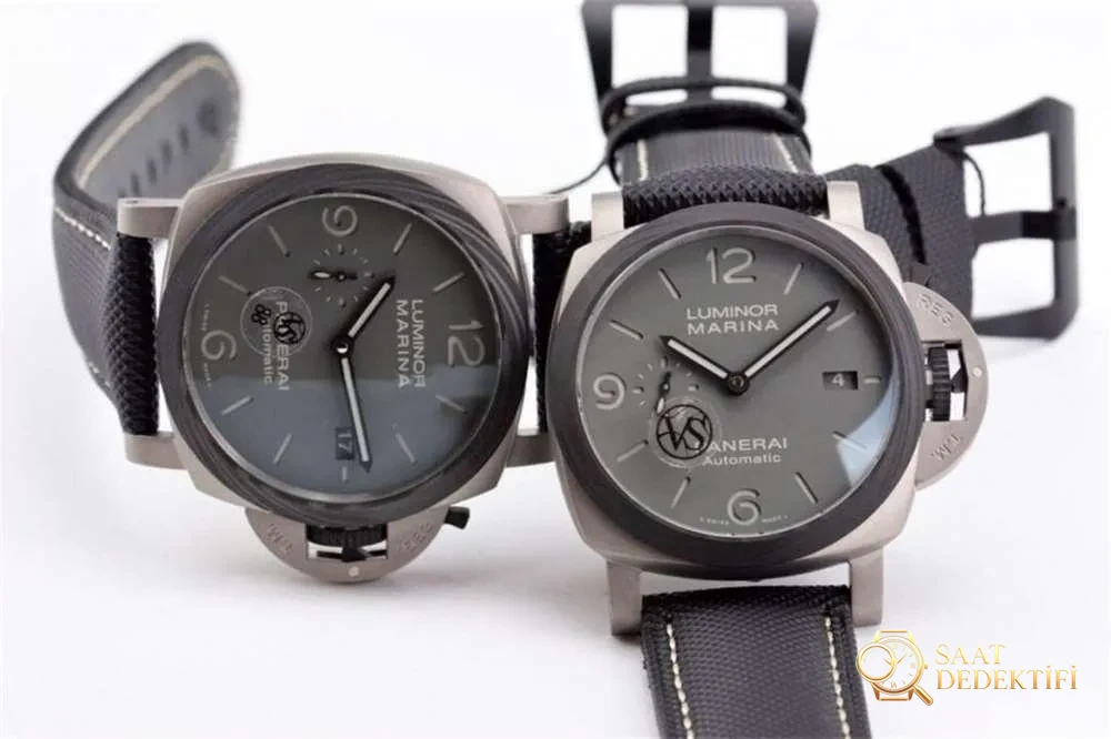 VS Factory Panerai 1662 «Kumlanmış Titanyum Kasa» 44 mm Duman Grisi Kadranlı Saat Detaylı İncelemesi - Bilezik Bakla Ayrımı ve Pim Yapısı