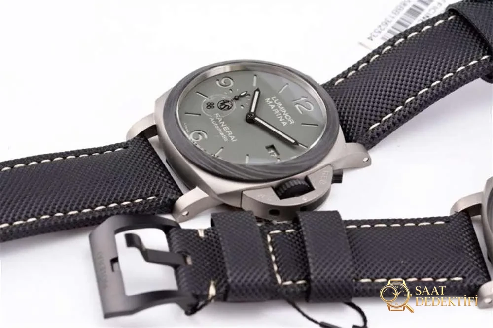 VS Factory Panerai 1662 «Kumlanmış Titanyum Kasa» 44 mm Duman Grisi Kadranlı Saat Detaylı İncelemesi - Kadran İbreleri ve Saniye Akışı