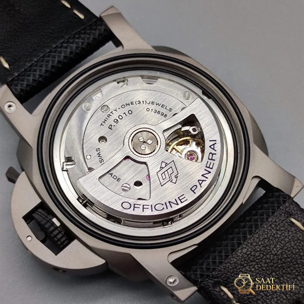 VS Factory Panerai 1663 Karbon Fiber Dumanlı Mavi Kadranlı Saat Gerçek Çekim İncelemesi - Fosfor ve Super-LumiNova Gece Görünümü