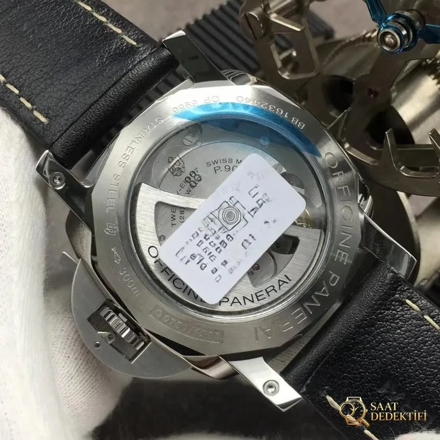 VS Factory Panerai 531 GMT çift zaman dilimi saat incelemesi - Klips Kilidi ve Lazer Damgalar