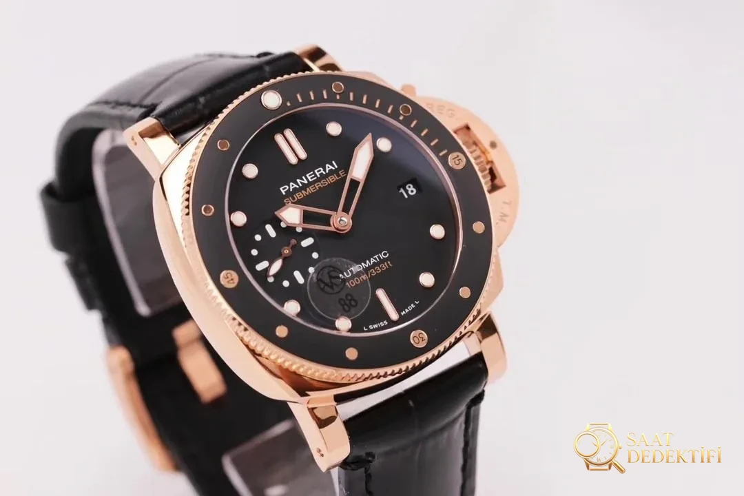 VS Factory Panerai 974 Rose Altın Kol Saati - Kasa Profili ve Kurma Kolu İncelemesi