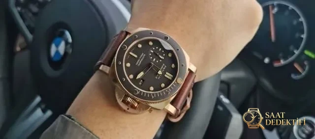 VS Factory Panerai bronz PAM968 kol saati: erkeklere özgü bir karizmanın incelemesi - Kadran Detayı ve Bezel İşçiliği