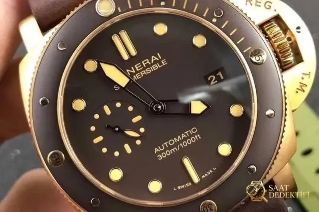 VS Factory Panerai bronz PAM968 kol saati: erkeklere özgü bir karizmanın incelemesi - Kasa Profili ve Kurma Kolu İncelemesi