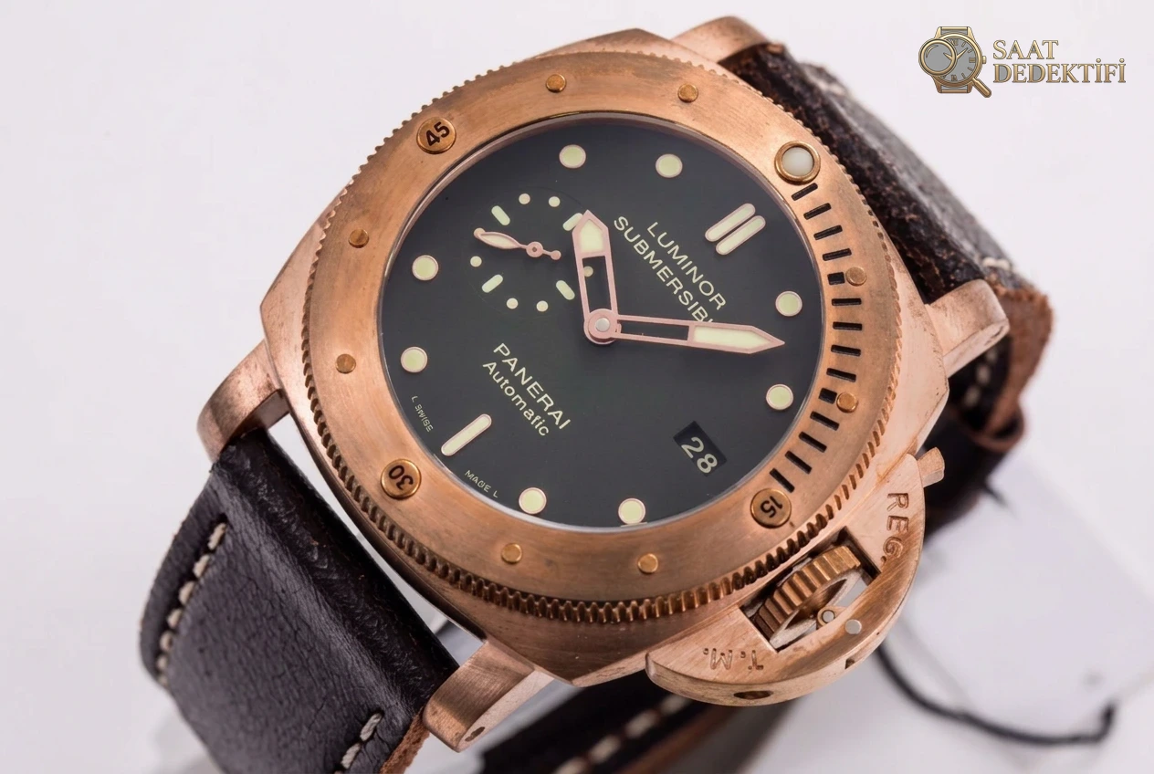 VS Factory Panerai Luminor Submersible Bronzo PAM 382 Söküm ve Parça İncelemesi - Makro Laboratuvar ve Detay İncelemesi