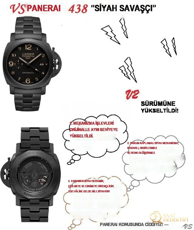 VS Factory Panerai Luminor 1950 Serisi Fiyatı? PAM00438 Seramik Dalış Saatinin Evrim Tarihi - Kadran Detayı ve Bezel İşçiliği