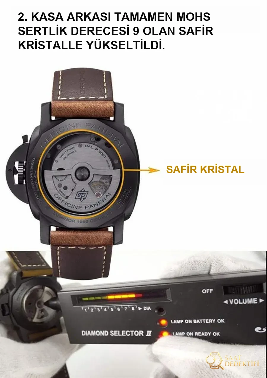 VS Factory Panerai orijinal karşılaştırması - PAM00441 - Kadran Detayı ve Bezel İşçiliği