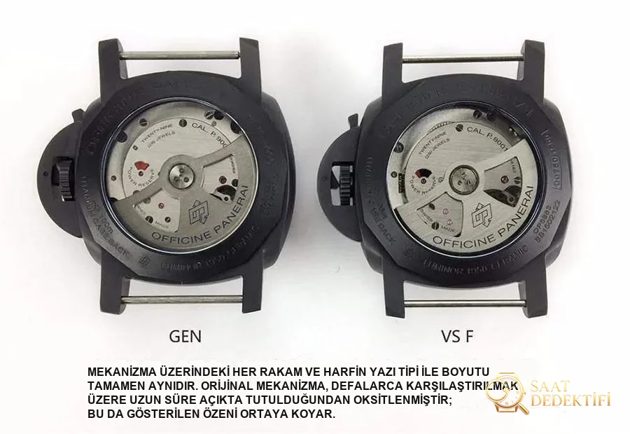 VS Factory Panerai orijinal karşılaştırması - PAM00441 - Koleksiyon ve Vitrin Görünümü