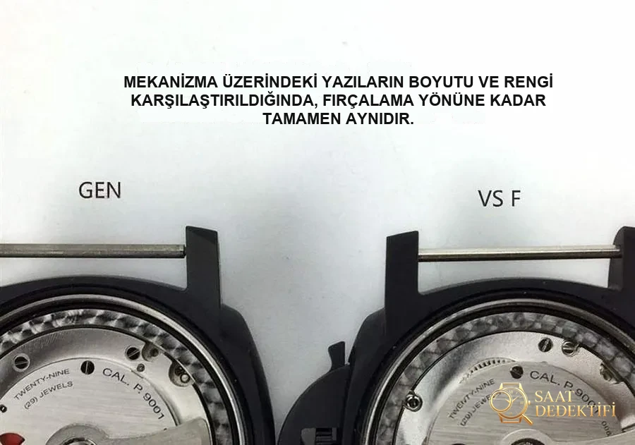 VS Factory Panerai orijinal karşılaştırması - PAM00441 - Arka Kapak Gravür ve Seri Numarası