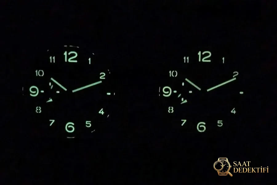 VS Factory Panerai orijinal karşılaştırması - PAM00441 - Tepe Kilit Mekanizması ve Conta Yapısı