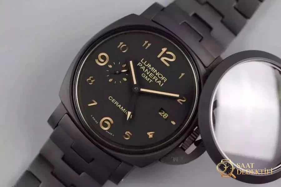 VS Factory Panerai PAM00438 V4 yükseltilmiş sürüm seramik saat incelemesi - Kadran Detayı ve Bezel İşçiliği