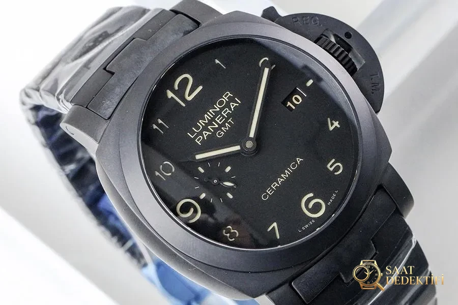 VS Factory Panerai PAM00438 V4 yükseltilmiş sürüm seramik saat incelemesi - Makro Kadran ve İndeks İşçiliği