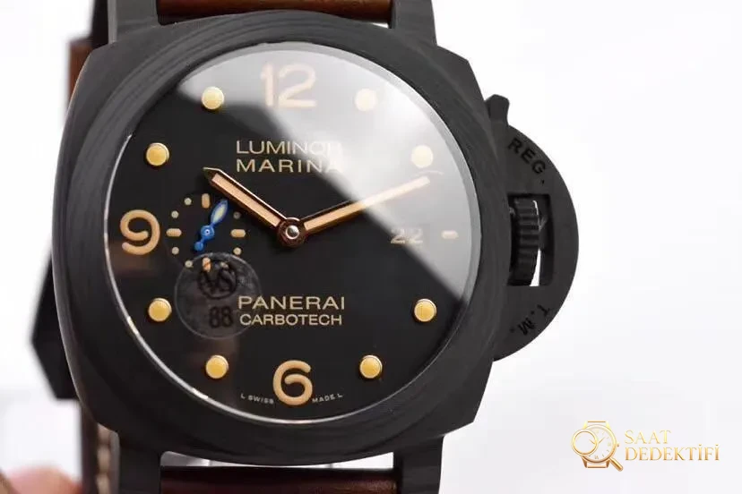VS Factory Panerai PAM00661 kol saati detaylı inceleme - Kasa Profili ve Kurma Kolu İncelemesi