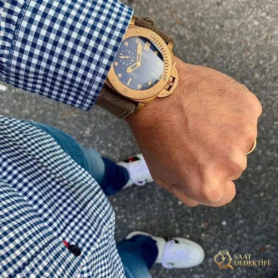 VS Factory Panerai PAM00671 «Bronz Retro» Saat İncelemesi - Kadran Detayı ve Bezel İşçiliği