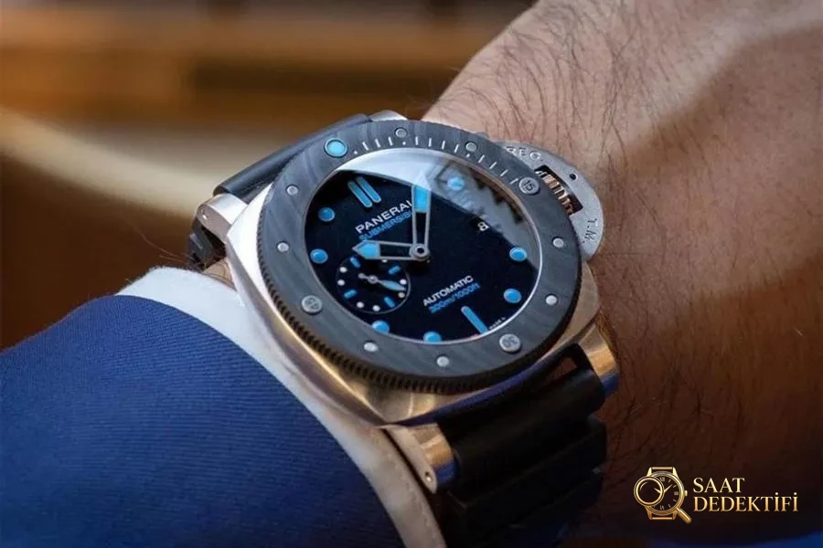 VS Factory Panerai PAM00799 Submersible Serisi Saat İncelemesi - Kadran Detayı ve Bezel İşçiliği