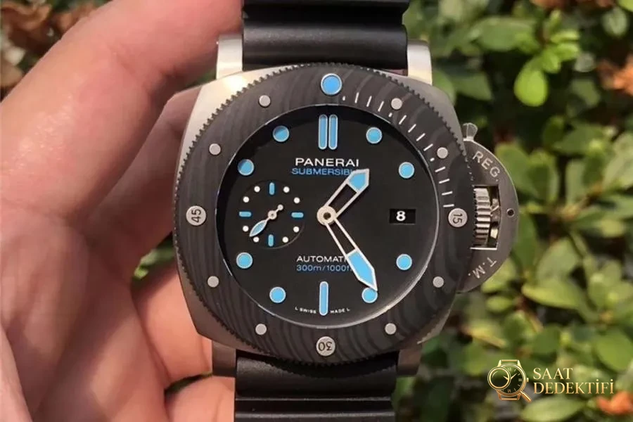 VS Factory Panerai PAM00799 Submersible Serisi Saat İncelemesi - Kasa Profili ve Kurma Kolu İncelemesi