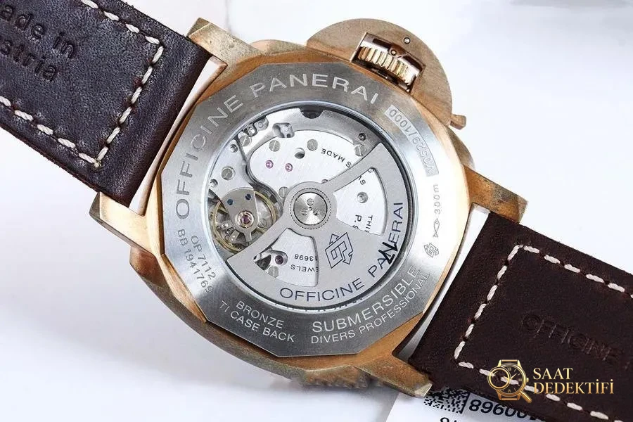 VS Factory Panerai PAM00968 Bronz Kasa Saat İncelemesi - Klips Kilidi ve Lazer Damgalar