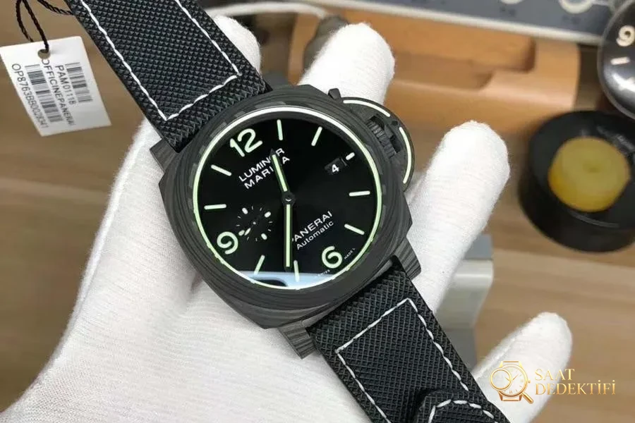 VS Factory Panerai PAM01118 Karbon Fiber Saat İşçilik Detayları İncelemesi - Bilezik, Toka ve Klips Mekanizması